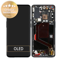 OnePlus 9 Pro - LCD Display + Touchscreen Front Glas + Rahmen (Stellar Black) - 1001100044 Genuine Service Pack