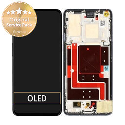 OnePlus 9 - LCD Display + Touchscreen Front Glas + Rahmen (Winter Mist) - 1001100054 Genuine Service Pack
