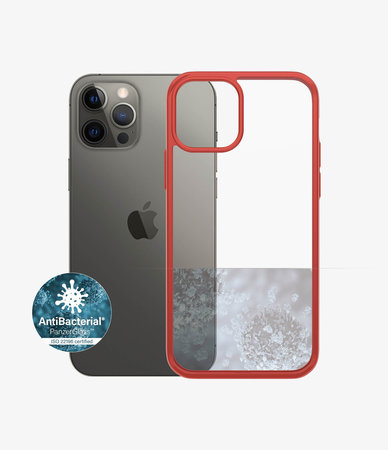 PanzerGlass - Fall ClearCase AB für iPhone 12 und 12 Pro, red