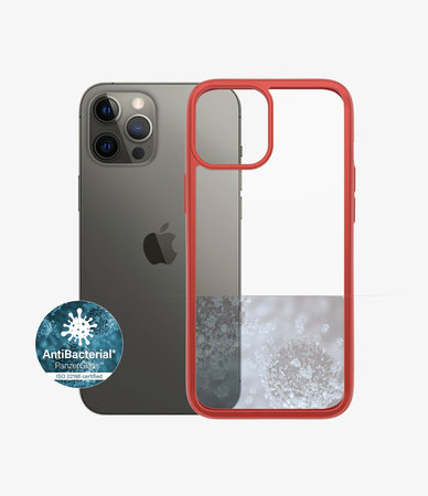 PanzerGlass - Fall ClearCase AB für iPhone 12 Pro Max, red