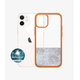 PanzerGlass - Fall ClearCase AB für iPhone 12 mini, orange