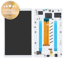 Samsung Galaxy Tab A7 Lite LTE T225 - LCD Display + Touchscreen Front Glas + Rahmen (Silver) - GH81-20633A Genuine Service Pack