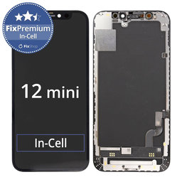 Apple iPhone 12 Mini - LCD Display + Touchscreen Front Glas + Rahmen In-Cell FixPremium