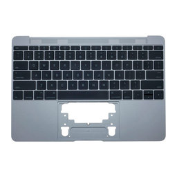 Apple MacBook 12" A1534 (Early 2015 - Mid 2017) - Oberer Rahmen Tastatur + Tastatur US (Space Gray)