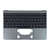 Apple MacBook 12" A1534 (Early 2015 - Mid 2017) - Oberer Rahmen Tastatur + Tastatur UK (Space Gray)