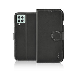 Fonex - Fall Book Identity für Samsung Galaxy A22 5G, schwarz