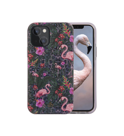 dbramante1928 - Capri-Hülle für iPhone 13, tropischer Flamingo