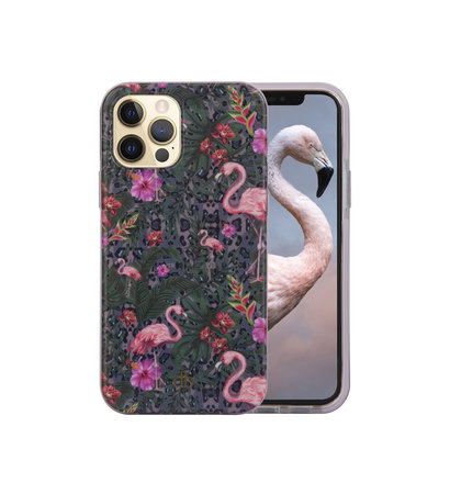 dbramante1928 - Capri-Hülle für iPhone 13 Pro, tropischer Flamingo