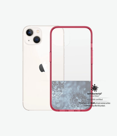 PanzerGlass - Hülle ClearCaseColor AB für iPhone 13, strawberry