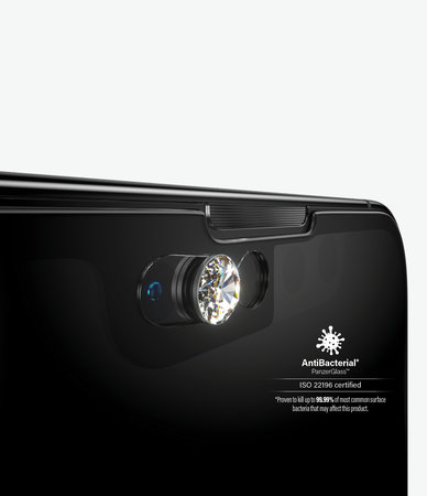 PanzerGlass - Hartglas-Hülle Friendly CamSlider Swarovski AB für iPhone 13 Pro Max, schwarz