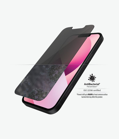 PanzerGlass - Gehärtetes Glas Standard Fit Privacy AB für iPhone 13 mini, transparent