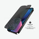 PanzerGlass - Gehärtetes Glas Case Friendly Privacy AB für iPhone 13, 13 Pro, 14 und 16e, schwarz