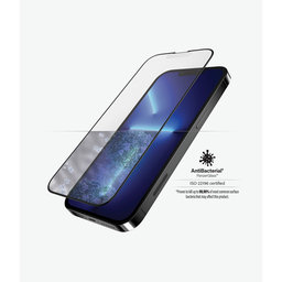 PanzerGlass - Gehärtetes Glas Case Friendly Anti-Glare AB für iPhone 13 Pro Max und 14 Plus, schwarz