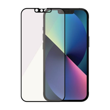 PanzerGlass - Gehärtetes Glas Case Friendly Anti-Bluelight AB für iPhone 13, 13 Pro und 14, schwarz