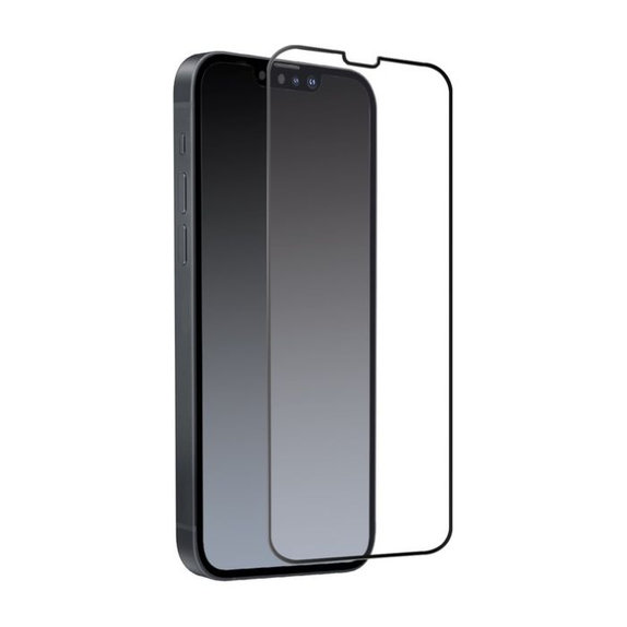 SBS - Gehärtetes Glas Full Cover für iPhone 13, 13 Pro, 14 und 16e, schwarz