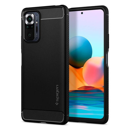 Spigen - Hülle Rugged Armor für Xiaomi Redmi Note 10 Pro, schwarz