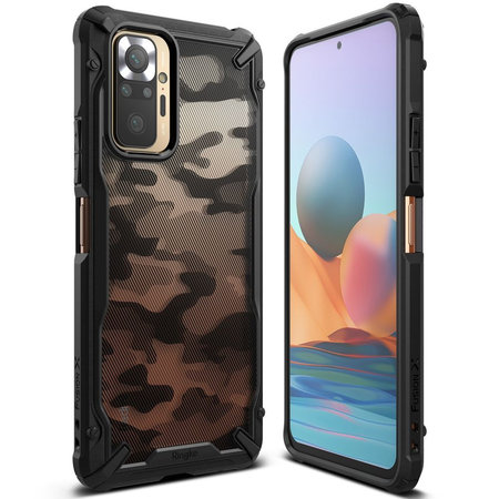 Ringke - Fusion X Hülle für Xiaomi Redmi Note 10 Pro, schwarze Tarnung