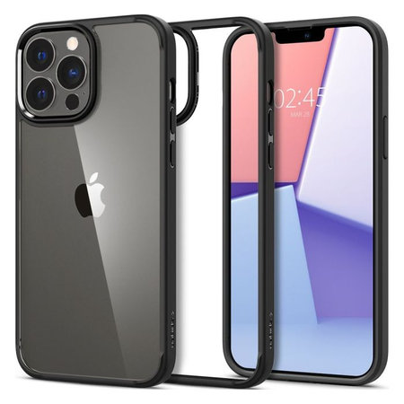 Spigen - Hülle Ultra Hybrid für iPhone 13 Pro Max, schwarz