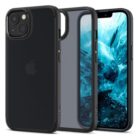 Spigen - Hülle Ultra Hybrid für iPhone 13, schwarz