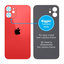 Apple iPhone 12 Mini - Backcover Glas Vergrössertes Ringloch für die Kamera (Red)