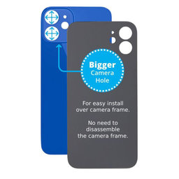 Apple iPhone 12 Mini - Backcover Glas Vergrössertes Ringloch für die Kamera (Blue)