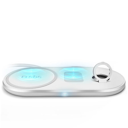 SBS - Drahtloses Ladegerät 3in1, weiß