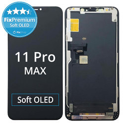 Apple iPhone 11 Pro Max - LCD Display + Touchscreen Front Glas + Rahmen Soft OLED FixPremium
