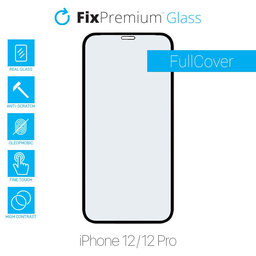 FixPremium FullCover Glass - Gehärtetes Glas für iPhone 12, 12 Pro