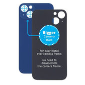 Apple iPhone 13 - Backcover Glas Vergrössertes Ringloch für die Kamera (Blue)