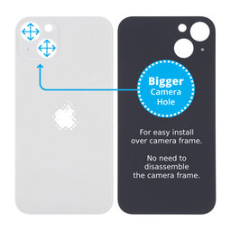 Apple iPhone 13 - Backcover Glas Vergrössertes Ringloch für die Kamera (Starlight)