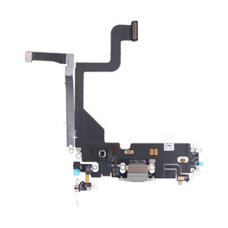 Apple iPhone 13 Pro - Ladestecker Ladebuchse + Flex Kabel (Silver)