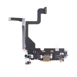 Apple iPhone 13 Pro - Ladestecker Ladebuchse + Flex Kabel (Gold)