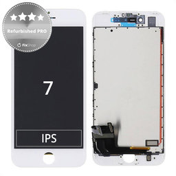 Apple iPhone 7 - LCD Display + Touchscreen Front Glas + Rahmen (White) Refurbished PRO