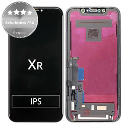Apple iPhone XR - LCD Display + Touchscreen Front Glas + Rahmen Refurbished PRO