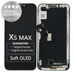 Apple iPhone XS Max - LCD Display + Touchscreen Front Glas + Rahmen Original Refurbished PRO