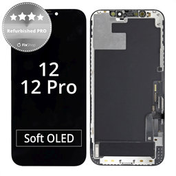 Apple iPhone 12, 12 Pro - LCD Display + Touchscreen Front Glas + Rahmen Refurbished PRO