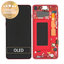 Samsung Galaxy S10 G973F - LCD Display + Touchscreen Front Glas + Rahmen (Red) - GH82-18850H Genuine Service Pack