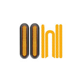 Xiaomi Mi Electric Scooter 1S, 2 M365, Essential, Pro, Pro 2 - Seitenverzierung am Hinterrad + Reflektorstreifen (Yellow)