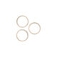Apple iPhone 13 Pro, 13 Pro Max - Rückfahrkamera Rahmen (Gold) - 3Stk.