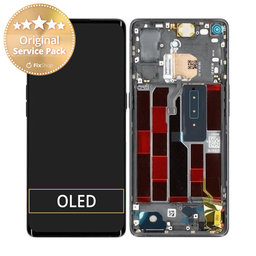 Oppo Reno 4 Pro - LCD Display + Touch Screen + Frame (Space Black) - 4904736 Genuine Service Pack