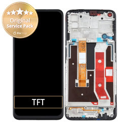 Oppo A72 - LCD Display + Touchscreen Front Glas + Rahmen - REF-OPPOA7201BF Genuine Service Pack
