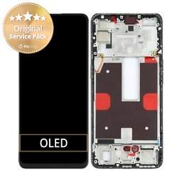 Oppo Reno 4 4G - LCD Display + Touchscreen Front Glas + Rahmen - REF-OPPOR401 Genuine Service Pack