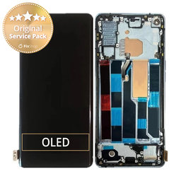 Oppo Reno 4 Pro 5G - LCD Display + Touchscreen Front Glas + Rahmen - REF-OPPOR4P5G01 Genuine Service Pack