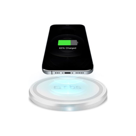 SBS - Drahtloses Ladegerät mit QI, weiß