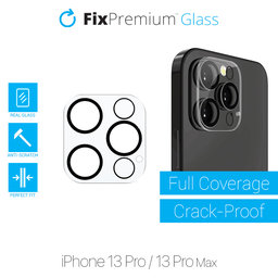 FixPremium Glass - Gehärtetes Glas für die rückwärtige Kameralinse für iPhone 13 Pro und 13 Pro Max