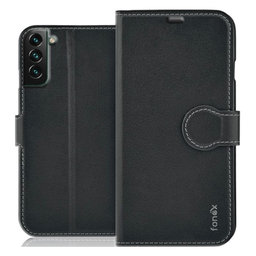 Fonex - Hülle Book Identity für Samsung Galaxy S22+, schwarz