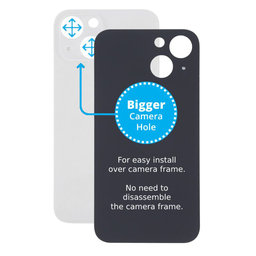 Apple iPhone 13 Mini - Backcover Glas Vergrössertes Ringloch für die Kamera (Starlight)