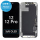 Display Soft OLED für iPhone 12, 12 Pro, Touchscreen-Glas mit Rahmen, FixPremium