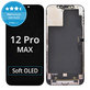 Display Soft OLED für iPhone 12 Pro Max, Touchscreen-Glas mit Rahmen, FixPremium