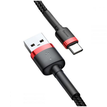 Baseus - Kabel - USB / USB-C (1m), Rot/Schwarz